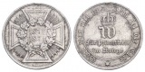 Deutsches Reich, versilberte Messingmedaille 1871, Ø= 29mm, 1...