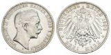 Deutsches Reich, 3 Mark 1908, kleiner Randfehler