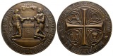 Bronzemedaille o.J., Ø= 97mm, 197,05g