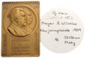 Bronzeplakette 1904 Stuttgart, 52x36 mm, 34,06g