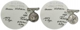 tragb. Silbermedaille 1854 England Krimkrieg, Ø= 15mm, 3,31g