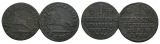 Altdeutschland, 2 Kleinmünzen (1776/1760)