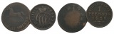 Altdeutschland, 2 Kleinmünzen (1830/1858)