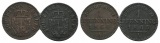 Altdeutschland, 2 Kleinmünzen (1864/1865)