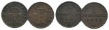 Altdeutschland, 2 Kleinmünzen (1867/1871)