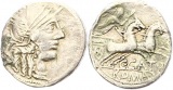 0184 Römer Republik Denar 123 v. Chr. C. Porcius Lato