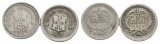 Guatemala, 1/2 Real, 1879 (2 Stück)