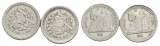 Guatemala, 1/2 Real, 1880 (2 Stück)