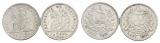 Guatemala, 1/2 Real, 1896 (2 Stück)
