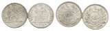 Guatemala, 1/2 Real, 1897 (2 Stück)