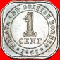 √ GROSSBRITANNIEN: MALAYA UND BRITISCH BORNEO ★ 1 CENT 1957!