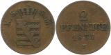 0245 Sachsen 2 Pfennig 1855