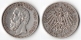 Baden, Kaiserreich  5 Mark  1894 G  FM-Frankfurt Feingewicht: ...