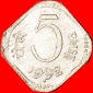 √ LIONEN: INDIEN ★ 5 PAISE 1992 MUMBAI SELTEN!