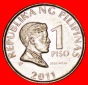 # BANK 1993: PHILIPPINEN ★ 1 PISO 2011 VZGL STEMPELGLANZ!