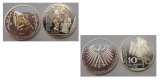 BRD 2x 10 Euro 2015/12   Sleeping Beauty/100 years German Libr...