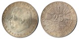 Österreich  25 Schilling 1973 100th Anniversary Birth Max Rei...