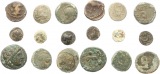 0328 Griechen Lot mit neun Kleinmünzen, u.a. Pergamon