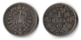 Kaiserreich   1 Mark   1886 F   FM-Frankfurt   Feinsilber: 5g