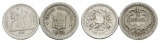 Guatemala, 1/2 Real 1879, 2 Stück