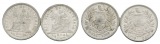 Guatemala, 1/2 Real 1897/ 1899, 2 Stück