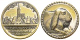 Frankreich, vergoldete Bronzemedaille; 42,63 g; Ø 45,54 mm