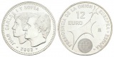 Spanien, 12 Euro, 2002; 18,06 g; Ø 32,95 mm