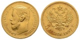 3,87 g Feingold. Zar Nikolaus II. (1894 - 1917)