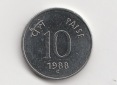 10 Paise Indien 1980 mit Punkt unter der Jahreszahl (I305)