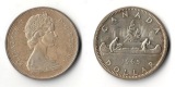 Kanada  1 Dollar  1965 Voyageur   FM-Frankfurt  Feinsilber: 18...