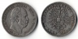 Preussen, Kaiserreich  5 Mark  1876 B  Wilhelm I. 1861-1888   ...