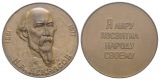Russland, Bronzemedaille, Nekrassow, 1821-1877; 27,45 g; Ø 36...