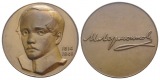 Russland, Bronzemedaille, M.J.Lermontow, 1814-1841; 28,54 g; ...