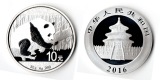 China  10 Yuan  2016  Panda laying on tree  FM-Frankfurt  Fein...