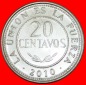 # SONNE (2010-2012): BOLIVIEN ★ 20 CENTAVOS 2010 VZGL STEMPE...