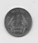 1 Rupee Indien 2002 mit Punkt unter der Jahreszahl (I446)