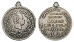 Medaille 1888, gehenkelt, Nickel, Ø 20 mm, 2,17 g