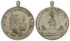 Medaille 1807, tragbar, Messing versilbert, Ø 28 mm, 8,20 g