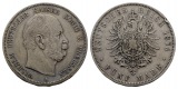 Linnartz KAISERREICH Preussen Wilhelm I. 5 Mark 1876 A RDF. s