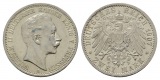 Linnartz KAISERREICH Preussen Wilhelm II. 2 Mark 1907 vz-