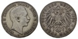 Linnartz KAISERREICH Preussen Wilhelm II. 5 Mark 1904 Rdf. ss