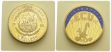 Medaille 2000, CuNi vergoldet
