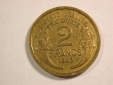 C05 Frankreich 2 Franc 1940 Morlon in ss-vz Originalbilder