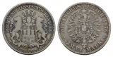 Linnartz KAISERREICH Hamburg 2 Mark 1876 J s