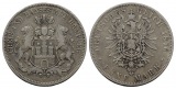 Linnartz KAISERREICH Hamburg 5 Mark 1876 J ss