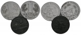 DDR, 1 Mark (2 Stück); Überlingen 50 Pfennig 1917