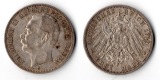 Baden, Kaiserreich  3 Mark  1910 G  Friedrich II. 1907-1918  F...