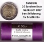 Rolle 2 Euro Gedenkmünze 2017...Brustkrebs