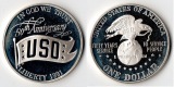 USA  1 Dollar   1991 S    USO 50th Anniversary    FM-Frankfurt...
