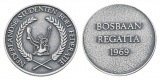 Medaille 1969 Niederlande Regatta, versilbert; Ø 30 mm, 13,6 g